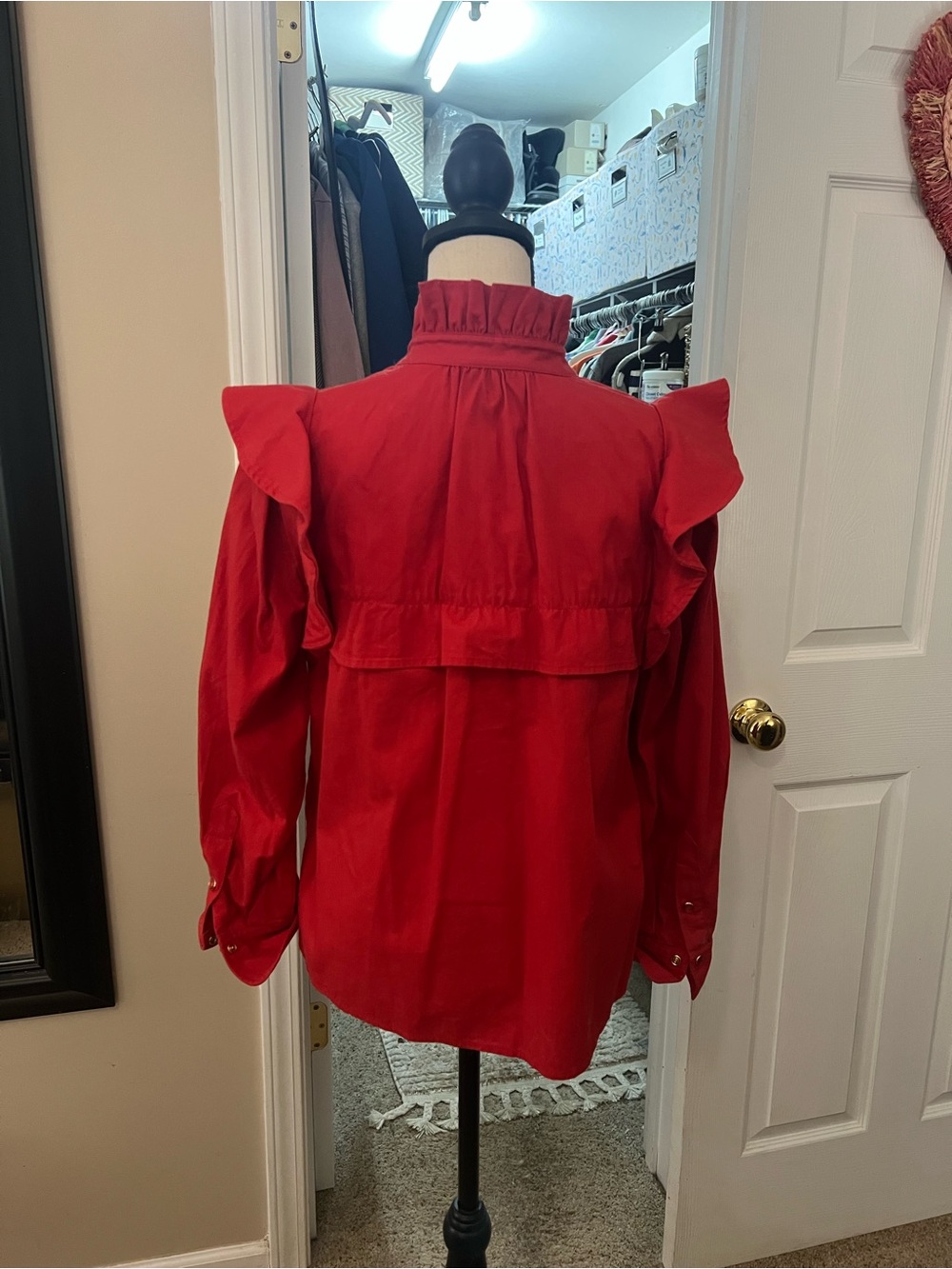 Tuckernuck Winnie top in red, size Small - Picture 2 of 4